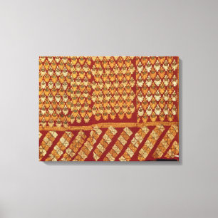 Indian Phulkeri embroidery Canvas Print