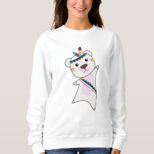 Indian Polar Bear Bear Fashing Teddy Feather Sweatshirt