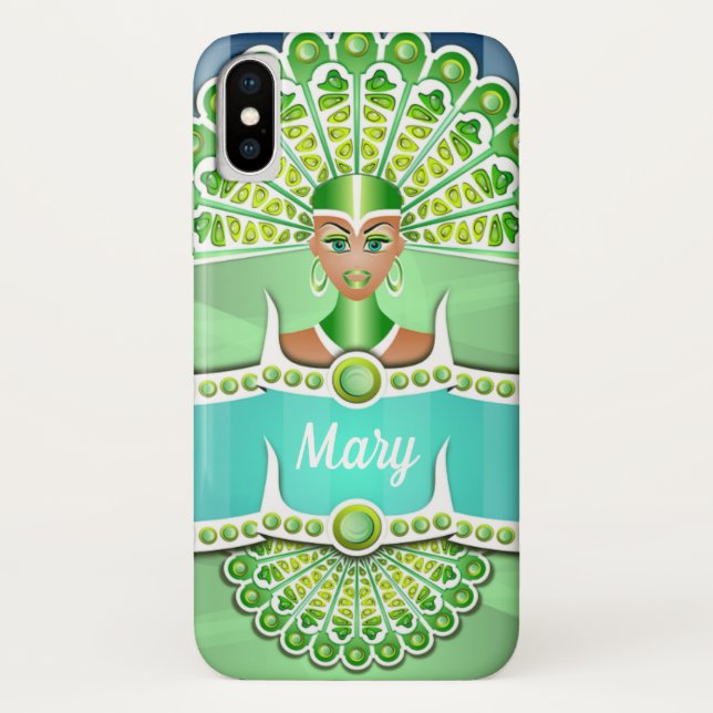 Indian Print iPhone Case (Back)