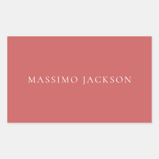 Indian Red Minimalist Plain Modern Aesthetic Look Sticker