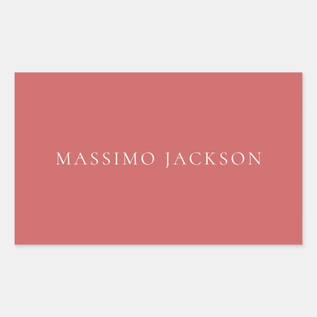 Indian Red Minimalist Plain Modern Aesthetic Look Sticker (Front)