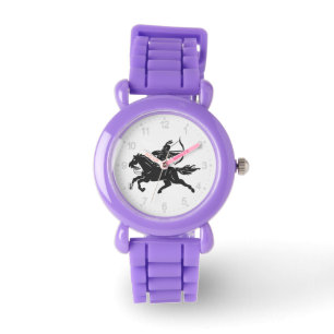 Indian riding horse - Choose background colour Watch