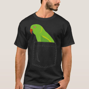 Indian Ringneck Parakeet Parrot Female Fake T-Shirt