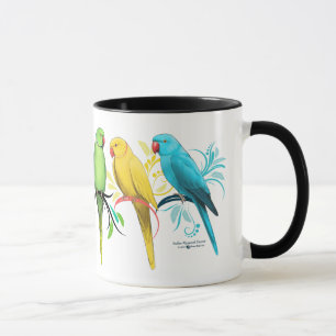 Indian Ringneck Parrots Mug