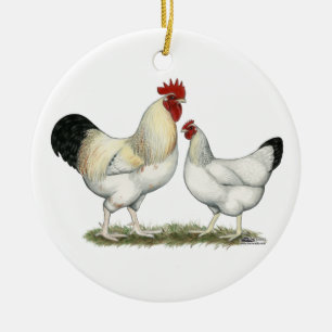Indian River Chickens Ceramic Ornament