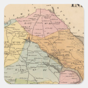 Indian River Square Sticker