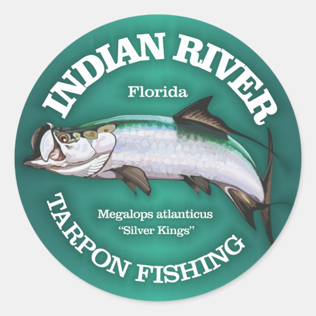 Indian River (Tarpon) Classic Round Sticker (Front)