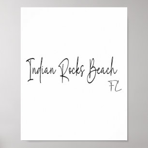 Indian Rocks Beach Florida Ca Retro Men Women Poster