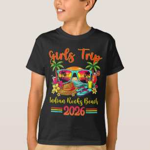 Indian Rocks Beach Florida Summer Sunset Girls T-Shirt