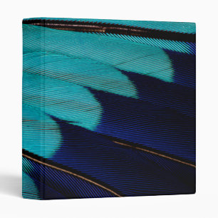 Indian Roller Feather Abstract Binder