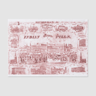 "Indian Root Pills" Tissue Paper