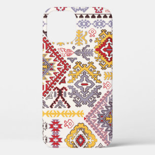 Indian rug, paisley mandala, yoga iPhone 12 case