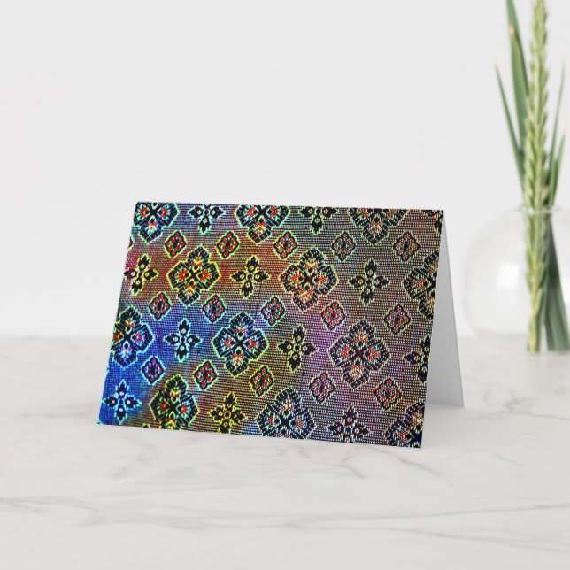 Indian Sari Design Card (Front)