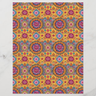 Indian Sari patt double-sides scrapbook paper