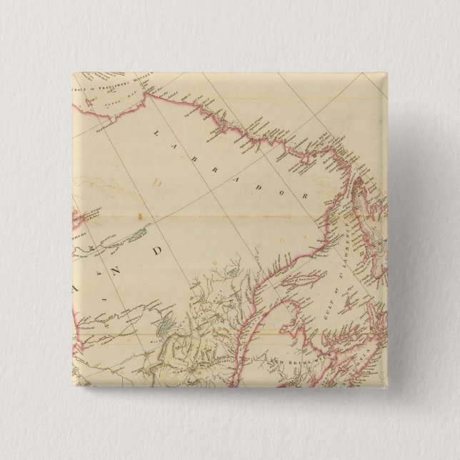 Indian Settlements in North America 2 Inch Square Button (Front)