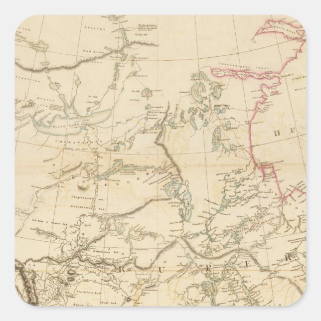 Indian Settlements in North America Square Sticker (Front)