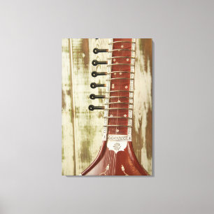 Indian Sitar String Instrument Canvas Print