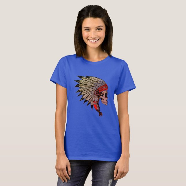Indian Skull T-Shirt (Front Full)