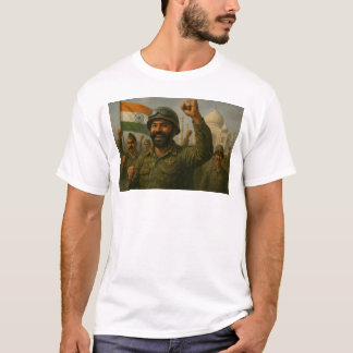 Indian Soldiers Celebrate Battlefield Triumph T-Shirt