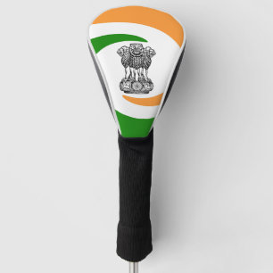Indian spiral flag golf head cover