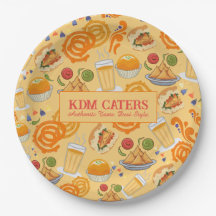 Indian Street Food Pattern Colourful Festive Chai