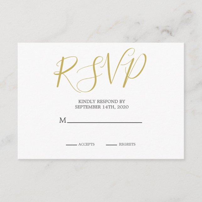 Indian Style Green Gold Colour Modern Chic Wedding Enclosure Card (Front)