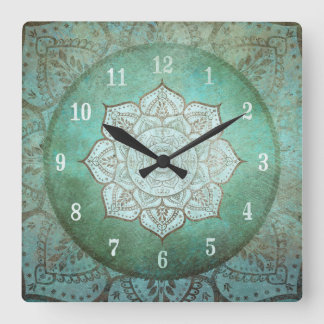 Indian Style Mandala / Vintage Bohemian Wall Clock