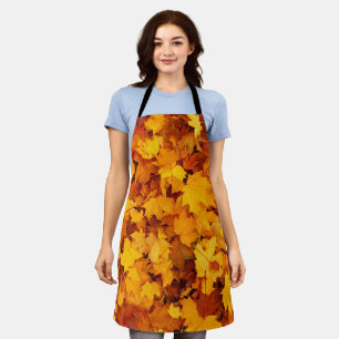 Indian Summer Golden Leaves Apron