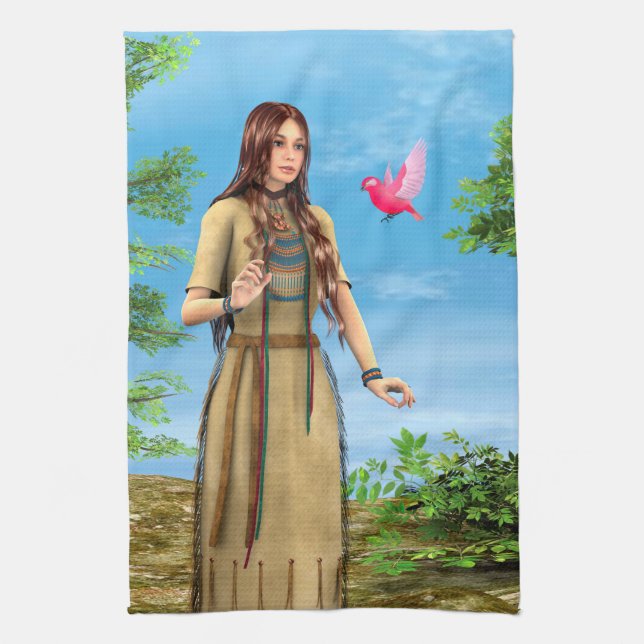 Indian Summer Kitchen Towel (Vertical)