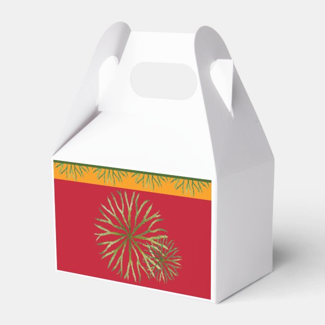 Indian Summer on a Gable Favour Box (Front Side)