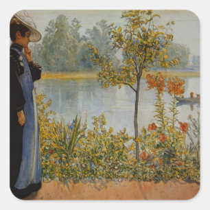 Indian Summer Square Sticker