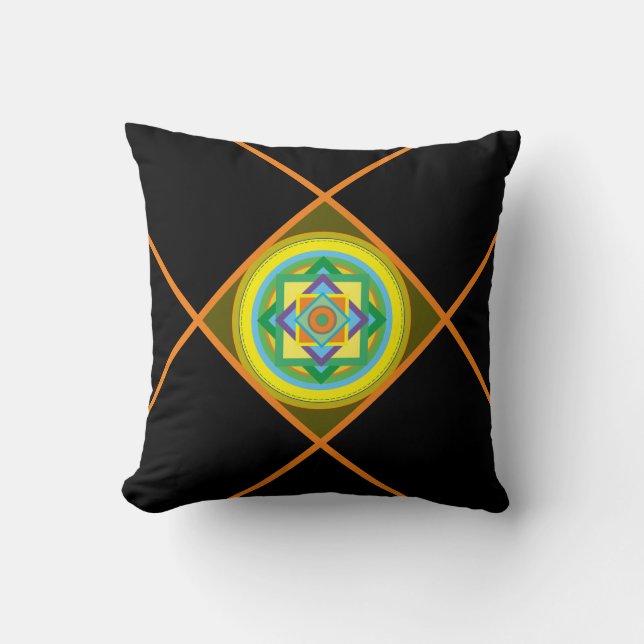 'Indian Summer'' Throw Pillow (Front)