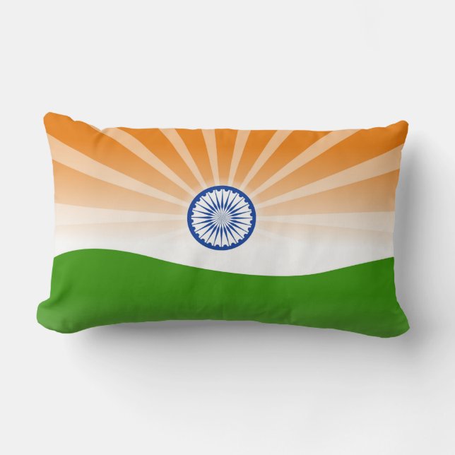 "Indian" sun Lumbar Pillow (Front)