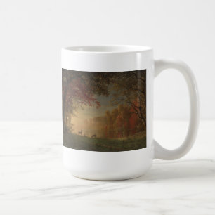 Indian Sunset Deer by a Lake Coffee Mug