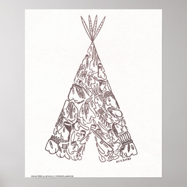 INDIAN TEPEE by NICHOLAS_COPYRIGHT_MINI... Poster (Front)