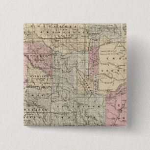 Indian Terr 2 Inch Square Button