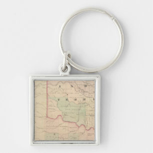Indian Territory and Texas, North West Portion Keychain