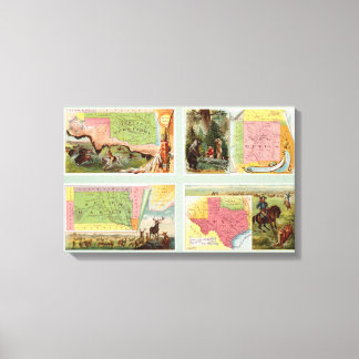 Indian Territory, New Mexico, South Dakota, Texas Canvas Print
