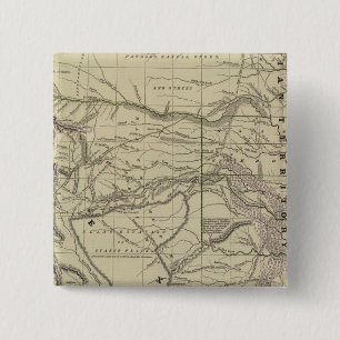 Indian Territory, North Texas, New Mexico 2 Inch Square Button