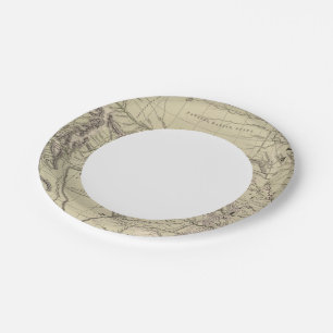 Indian Territory, North Texas, New Mexico Paper Plate