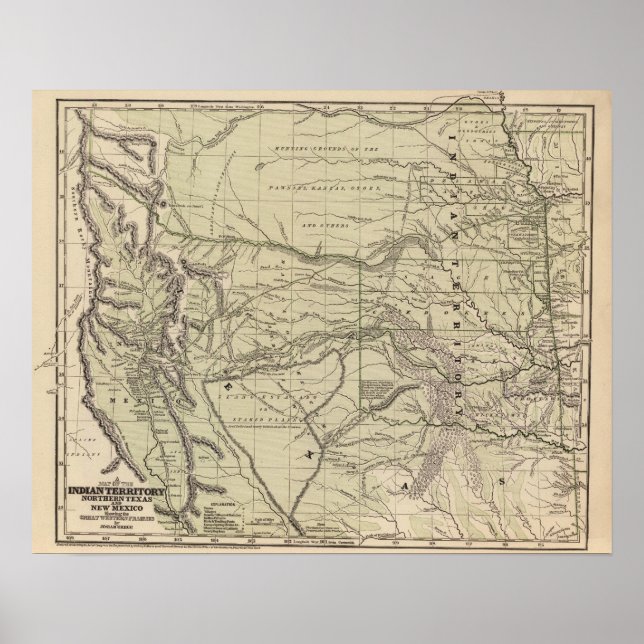 Indian Territory, North Texas, New Mexico Poster (Front)