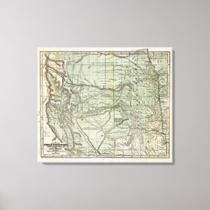 Indian Territory, Northern Texas and New Mexico Canvas Print
