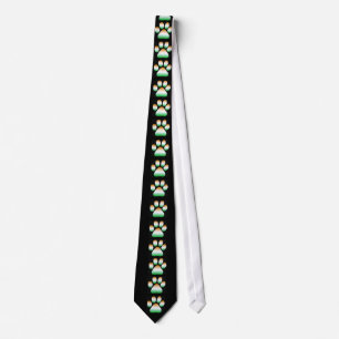 Indian tiger pug mark tie