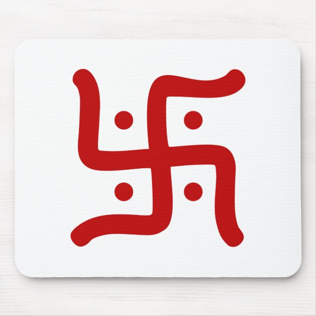 indian traditional hindu swastika symbol religion mouse pad (Front)