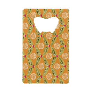 Indian Traditional Illustration Pattern. Credit Card Bottle Opener
