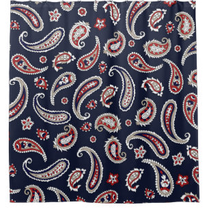 Indian Traditional paisley pattern on navy