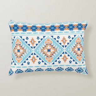 Indian Tribal Rug Ornament Pattern Accent Pillow