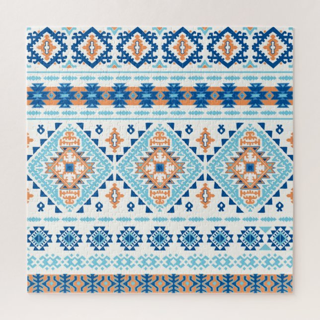 Indian Tribal Rug Ornament Pattern Jigsaw Puzzle (Vertical)