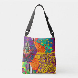 Indian Turkish Festive Patchwork Mandala Crossbody Bag
