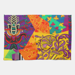 Indian Turkish Festive Patchwork Mandala Kitchen Towel
